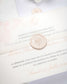 "Parme" - Faire-part de mariage fleuris élégant et romantique avec dorure or et wax seal – Wedding stationery - Création Luxe Carterie Studio