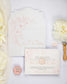 "Parme" - Faire-part de mariage fleuris élégant et romantique avec dorure or et wax seal – Wedding stationery - Création Luxe Carterie Studio