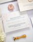 "Parme" - Faire-part de mariage fleuris élégant et romantique avec dorure or et wax seal – Wedding stationery - Création Luxe Carterie Studio
