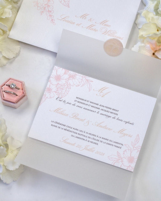 Parme - Echantillon - Faire - part - Luxe Carterie Studio