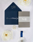 "Penny" - Faire-part de mariage moderne, chic et élégant avec dorure or – Wedding stationery - Création Luxe Carterie Studio