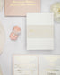 "Peony" - Faire-part de mariage chic, élégant et romantique avec dorure or - Wedding stationery - Création Luxe Carterie Studio