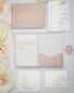 "Peony" - Faire-part de mariage chic, élégant et romantique avec dorure or - Wedding stationery - Création Luxe Carterie Studio