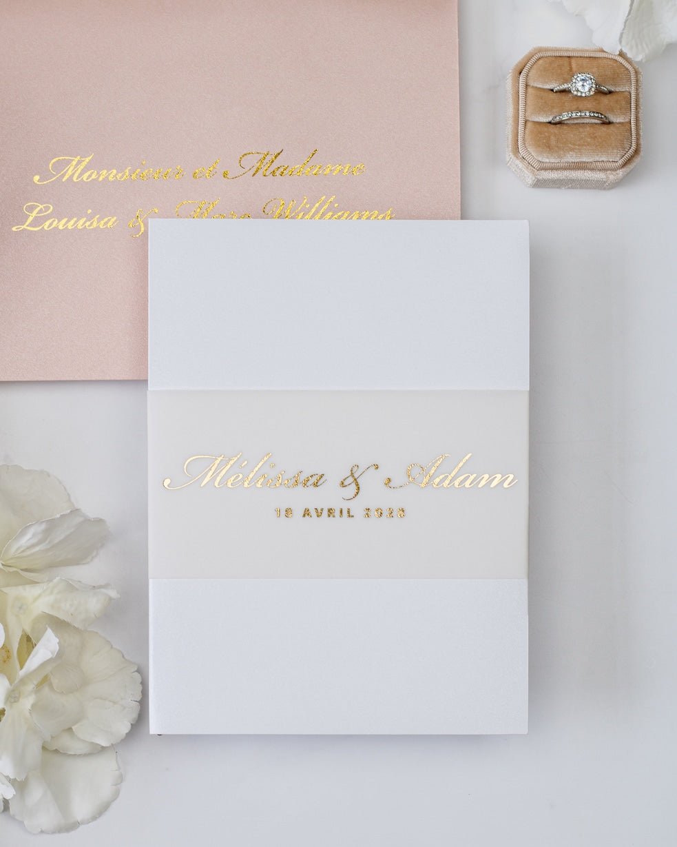 Peony - Echantillon - Faire - part - Luxe Carterie Studio