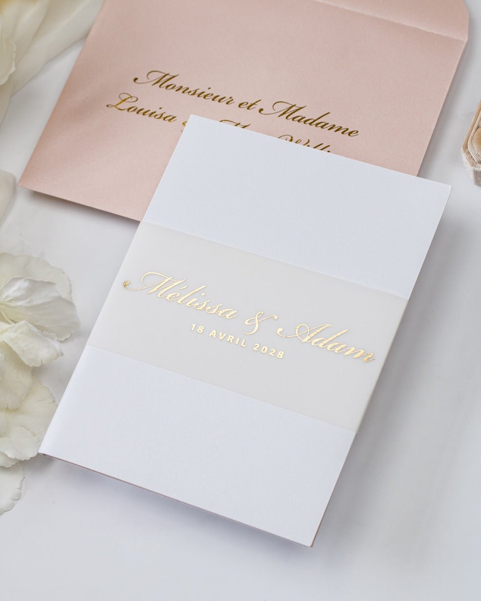 Peony - Echantillon - Faire - part - Luxe Carterie Studio