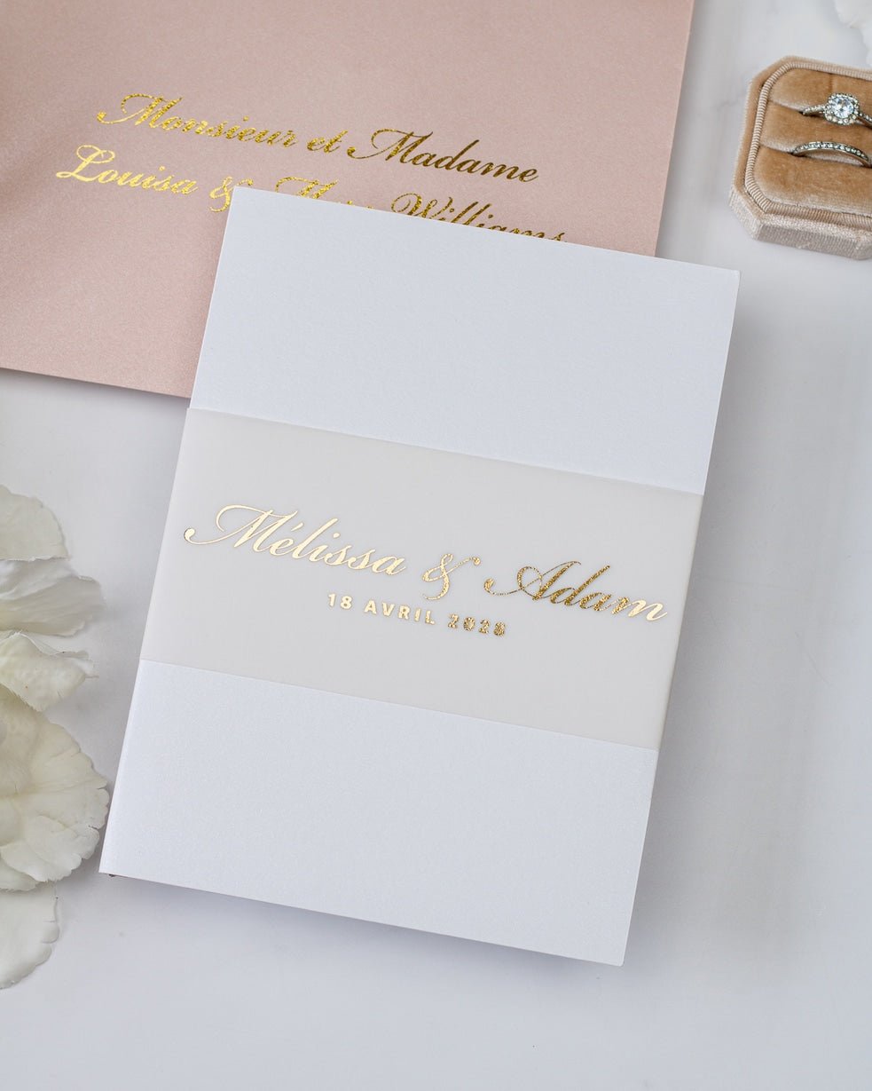 Peony - Echantillon - Faire - part - Luxe Carterie Studio