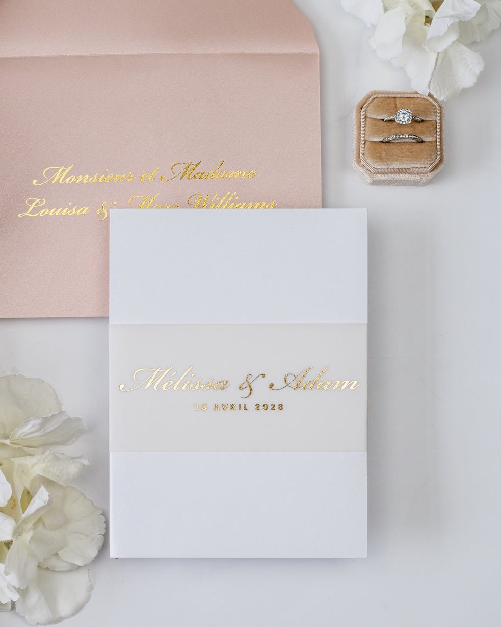 Peony - Echantillon - Faire - part - Luxe Carterie Studio