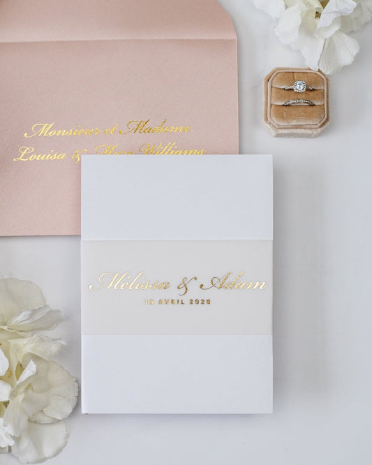 Peony - Echantillon - Faire - part - Luxe Carterie Studio