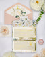 "Polly" - Faire-part de mariage fleuris élégant et romantique avec dorure or - Wedding stationery - Création Luxe Carterie Studio