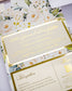 "Polly" - Faire-part de mariage fleuris élégant et romantique avec dorure or - Wedding stationery - Création Luxe Carterie Studio