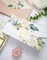"Polly" - Faire-part de mariage fleuris élégant et romantique avec dorure or - Wedding stationery - Création Luxe Carterie Studio