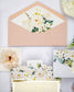 "Polly" - Faire-part de mariage fleuris élégant et romantique avec dorure or - Wedding stationery - Création Luxe Carterie Studio