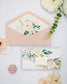 "Polly" - Faire-part de mariage fleuris élégant et romantique avec dorure or - Wedding stationery - Création Luxe Carterie Studio
