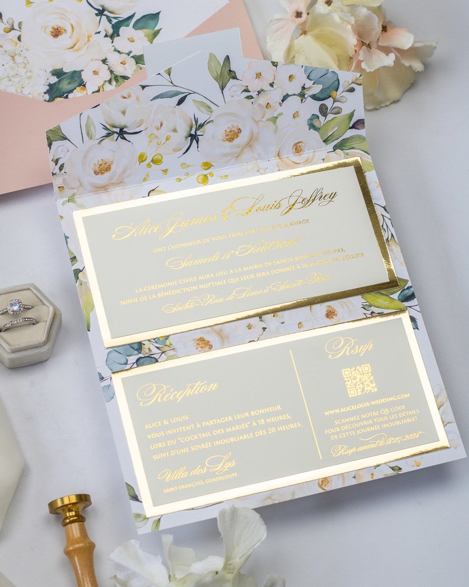 Polly - Echantillon - Faire - part - Luxe Carterie Studio