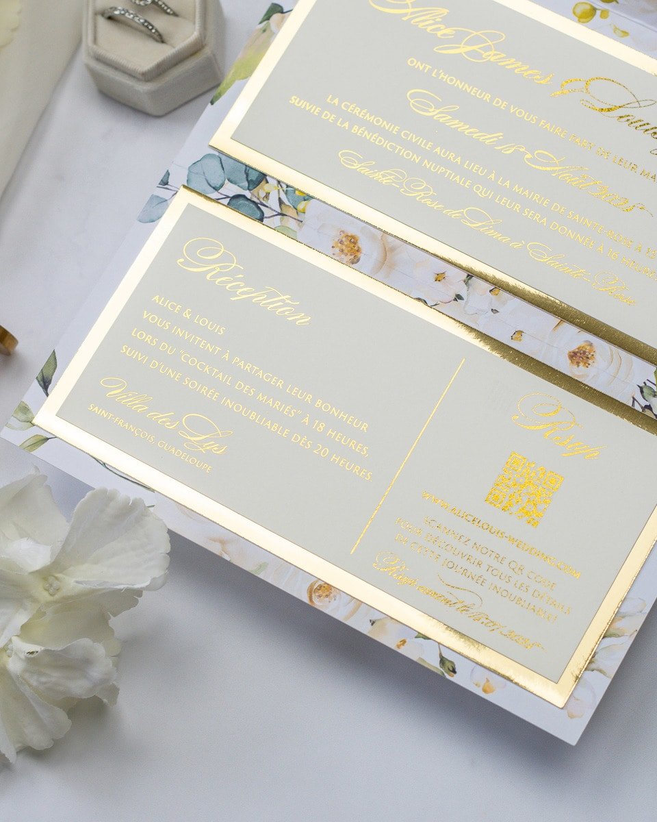 Polly - Echantillon - Faire - part - Luxe Carterie Studio