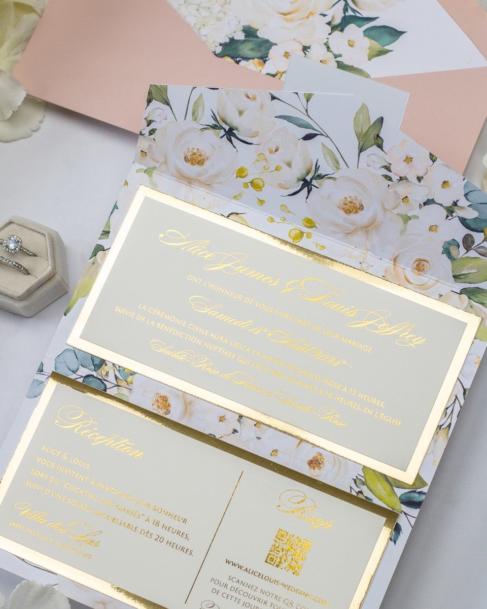 Polly - Echantillon - Faire - part - Luxe Carterie Studio