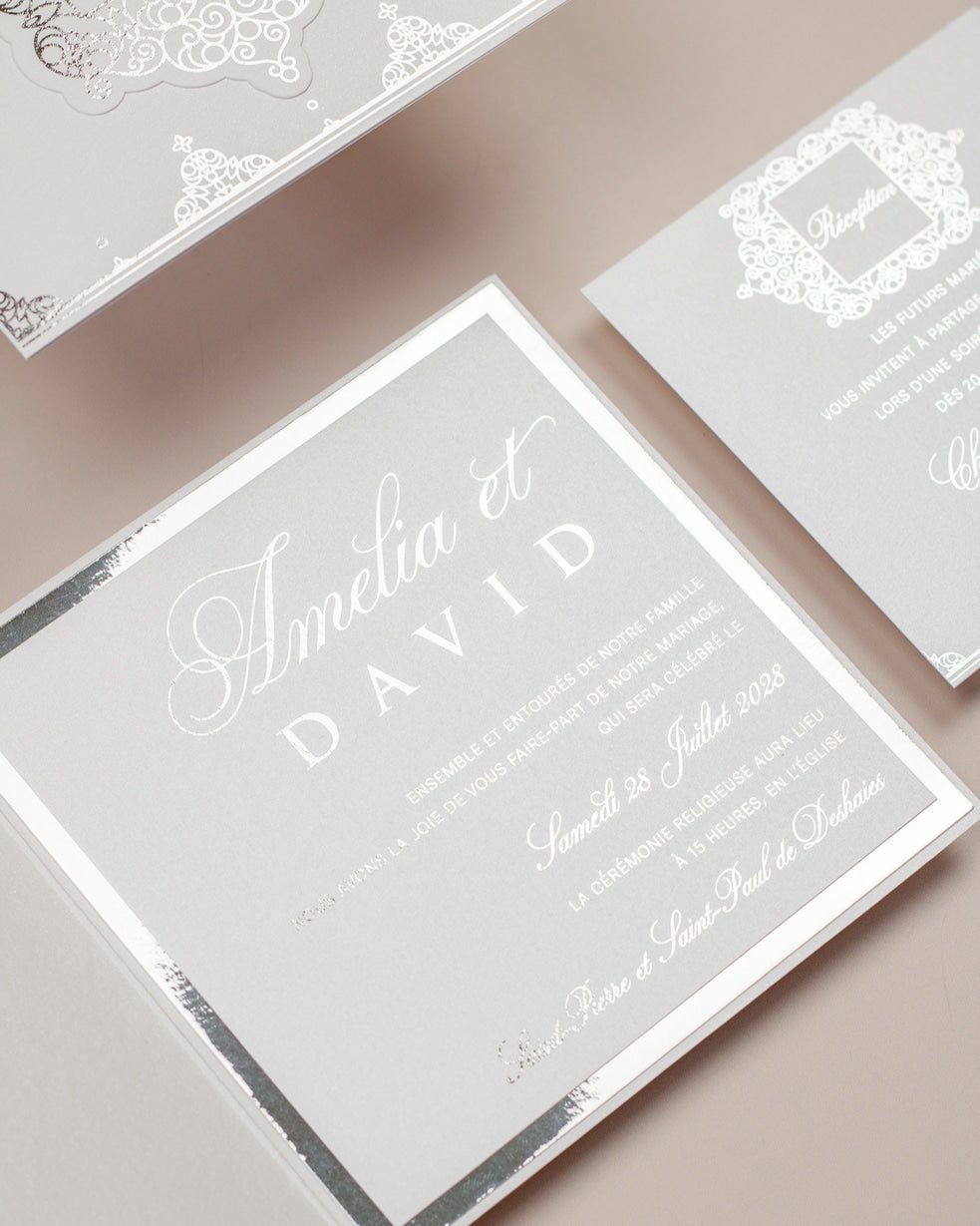 Poppy - Echantillon - Faire - part - Luxe Carterie Studio