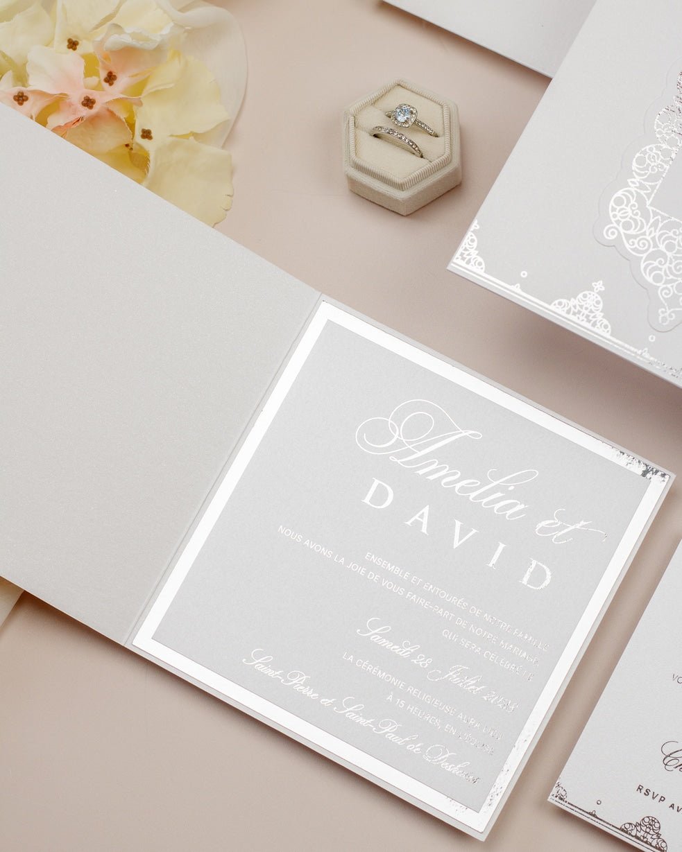 Poppy - Echantillon - Faire - part - Luxe Carterie Studio