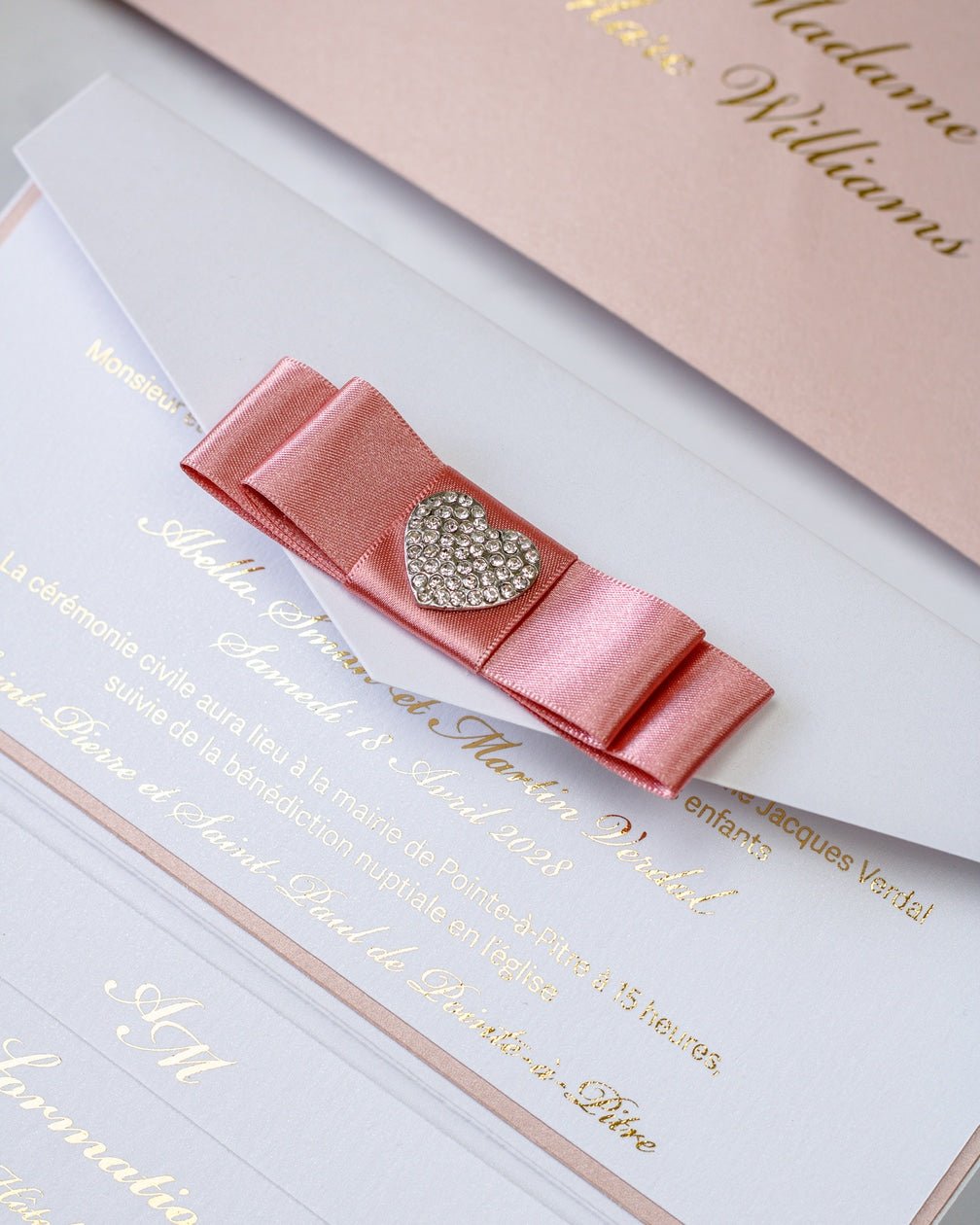Rachel - Echantillon - Faire - part - Luxe Carterie Studio