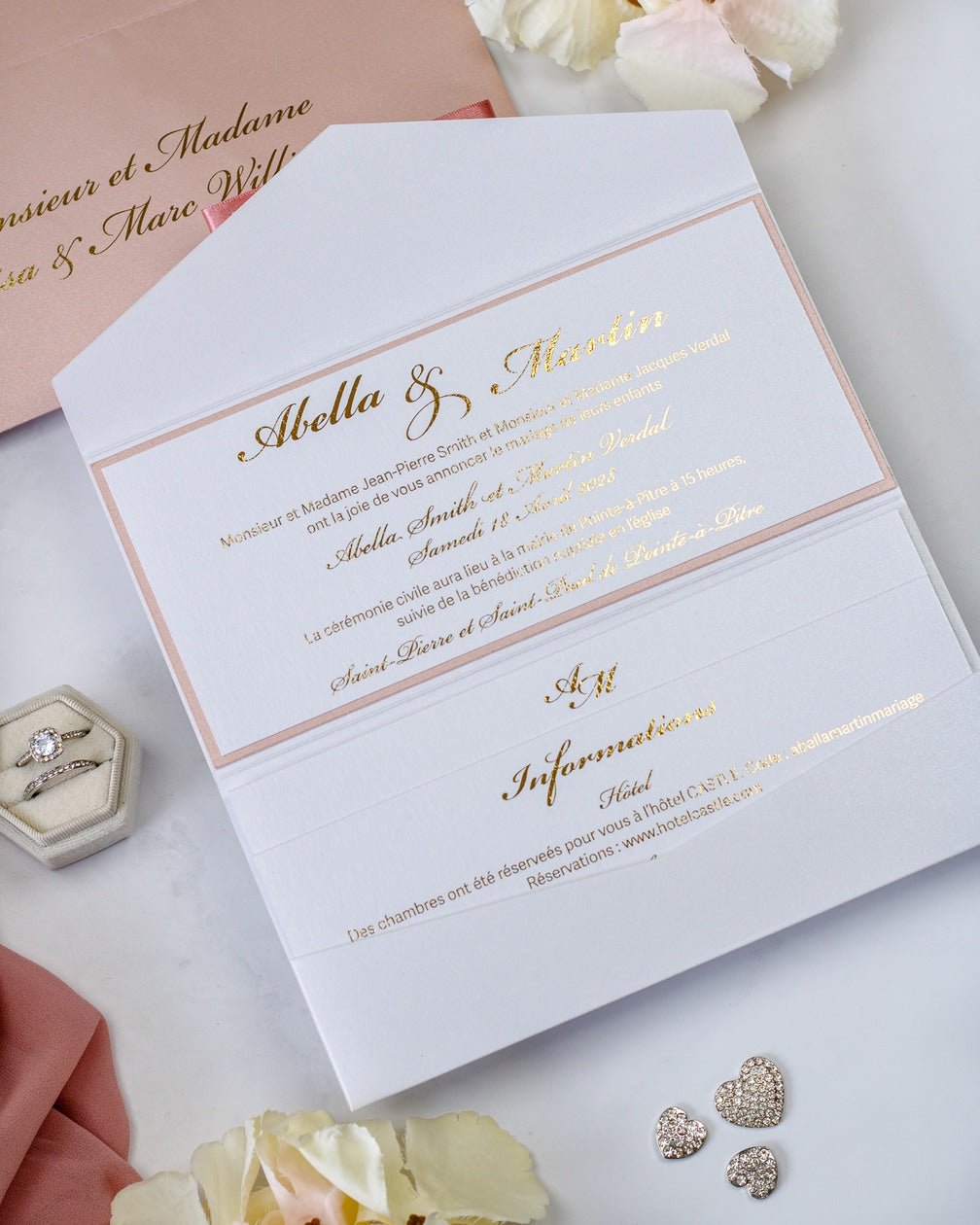 Rachel - Echantillon - Faire - part - Luxe Carterie Studio