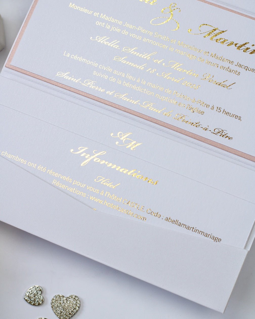 Rachel - Echantillon - Faire - part - Luxe Carterie Studio