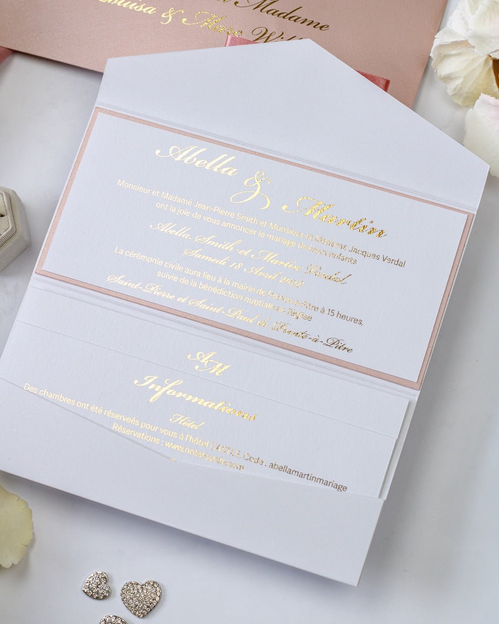 Rachel - Echantillon - Faire - part - Luxe Carterie Studio