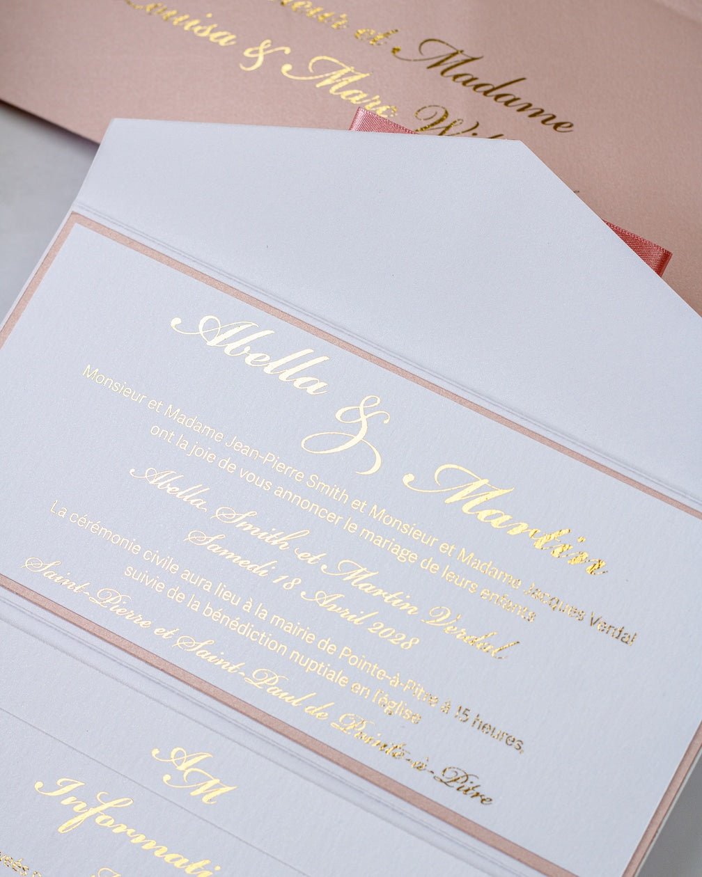 Rachel - Echantillon - Faire - part - Luxe Carterie Studio