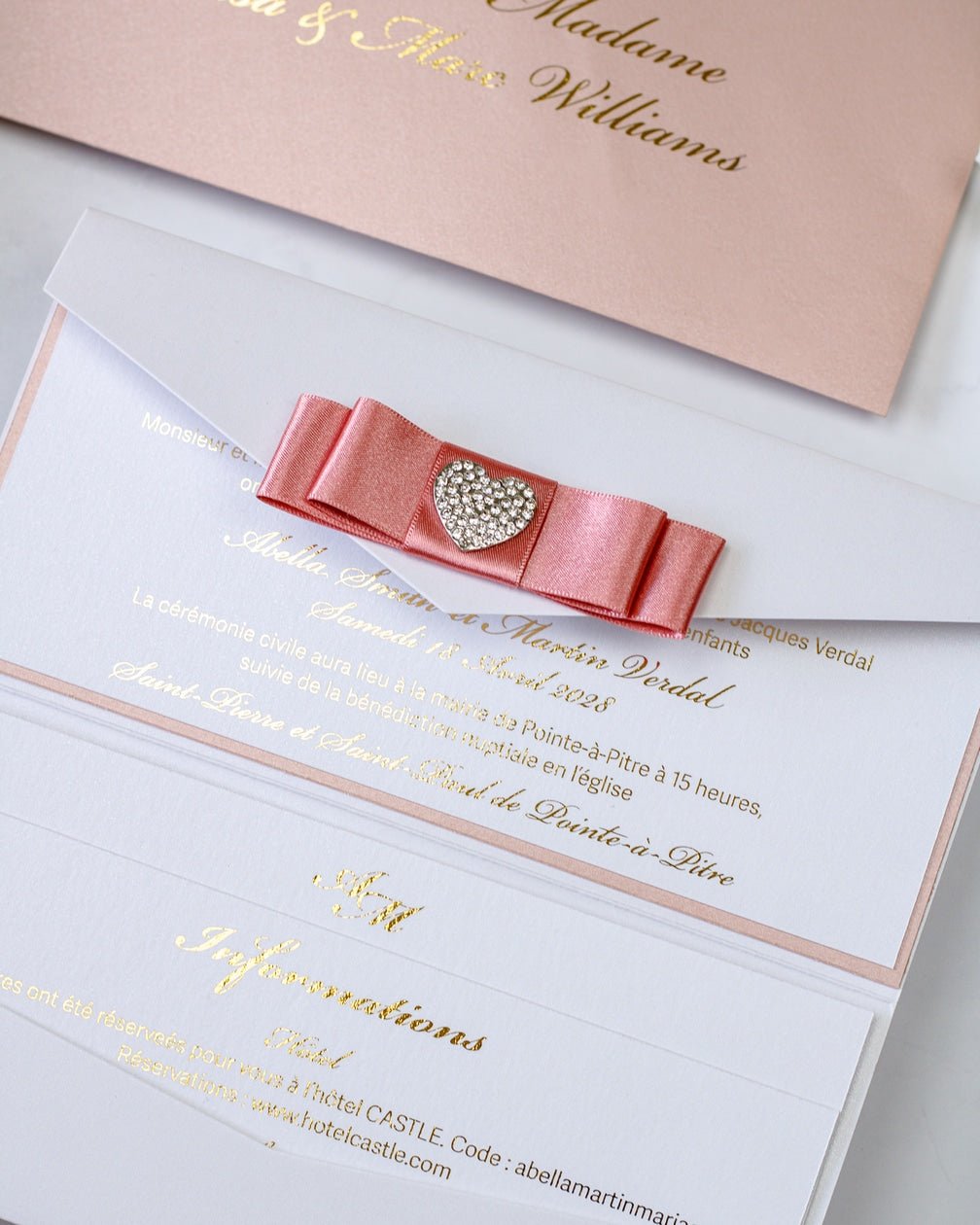 Rachel - Echantillon - Faire - part - Luxe Carterie Studio