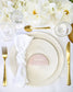 "Rea - Marque-place" – Marque-place chic, élégant et romantique avec dorure or pour réception de mariage – Papeterie de mariage - Wedding stationery - Création Luxe Carterie Studio