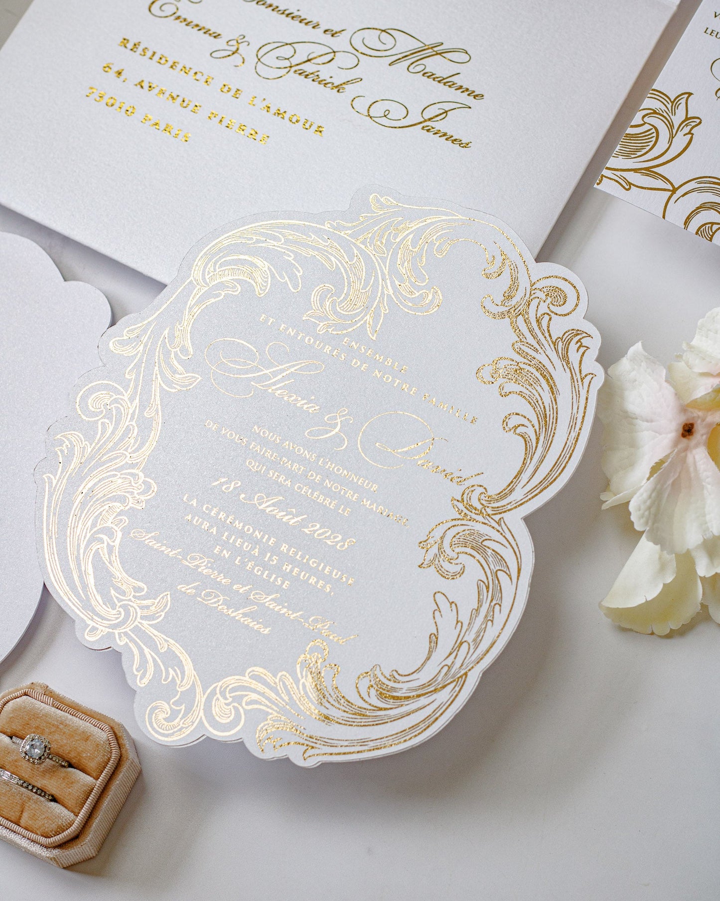 Reina - Faire - part - Faire - part seul - Sans enveloppe - Luxe Carterie Studio