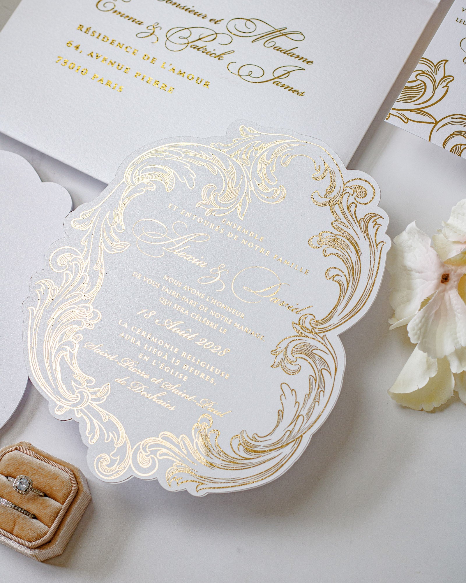 Reina - Faire - part - Faire - part seul - Sans enveloppe - Luxe Carterie Studio