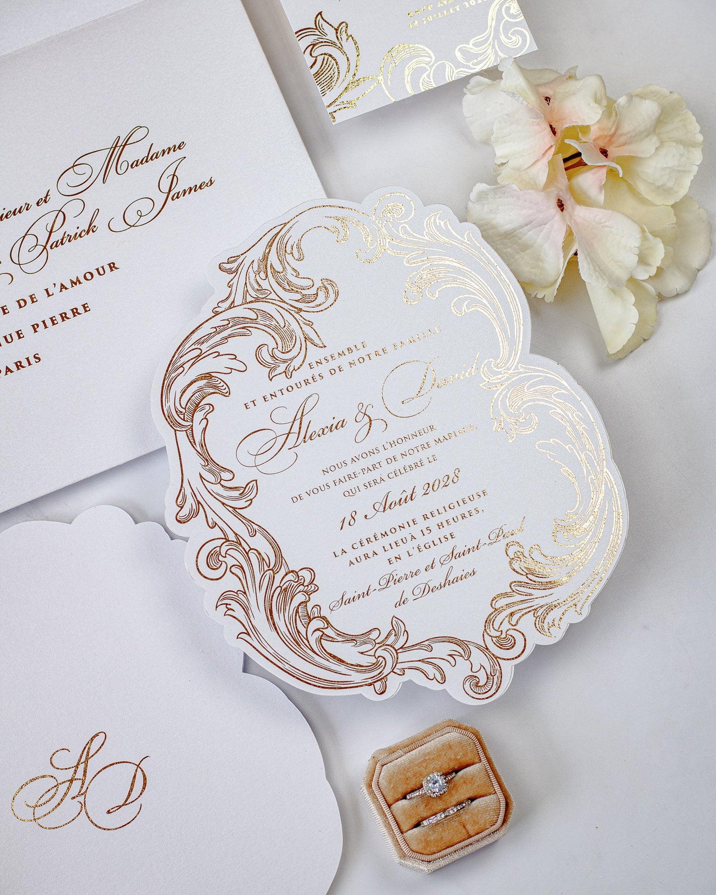 Reina - Faire - part - Faire - part seul - Sans enveloppe - Luxe Carterie Studio