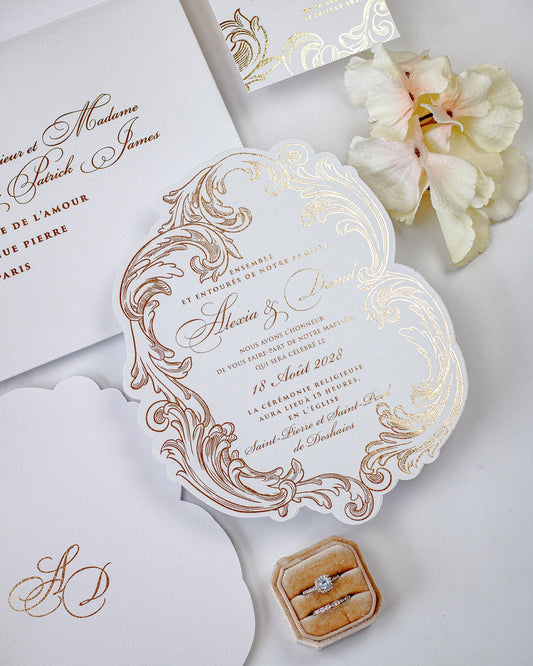 Reina - Faire - part - Faire - part seul - Sans enveloppe - Luxe Carterie Studio