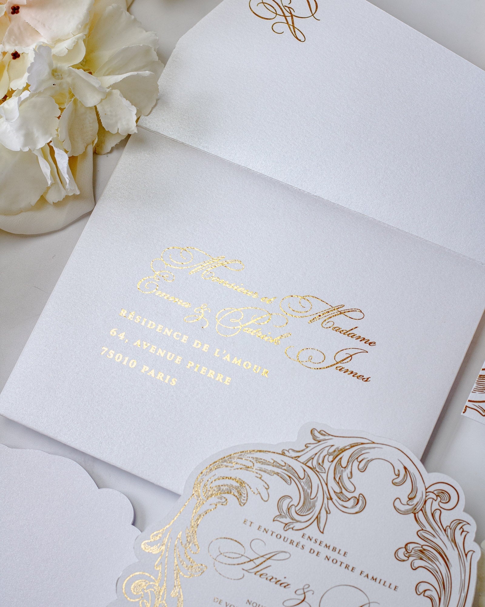 Reina - Faire - part - Faire - part seul - Sans enveloppe - Luxe Carterie Studio