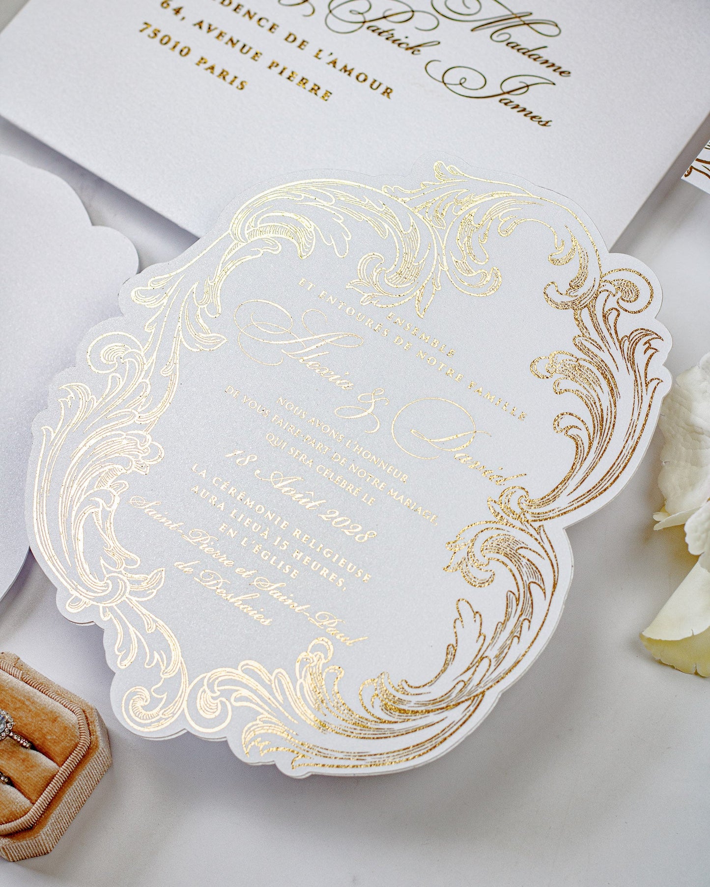 Reina - Faire - part - Faire - part seul - Sans enveloppe - Luxe Carterie Studio
