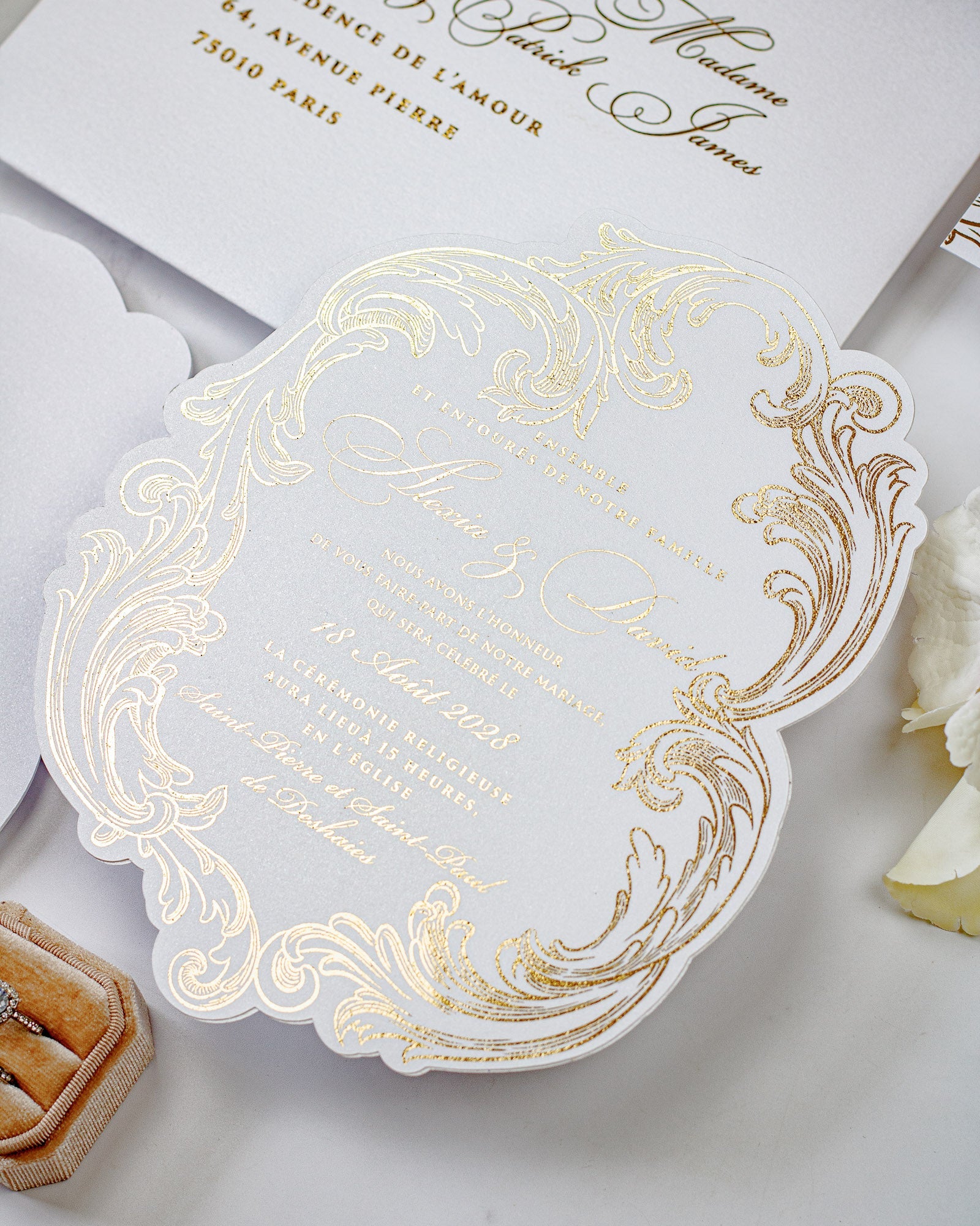 Reina - Faire - part - Faire - part seul - Sans enveloppe - Luxe Carterie Studio