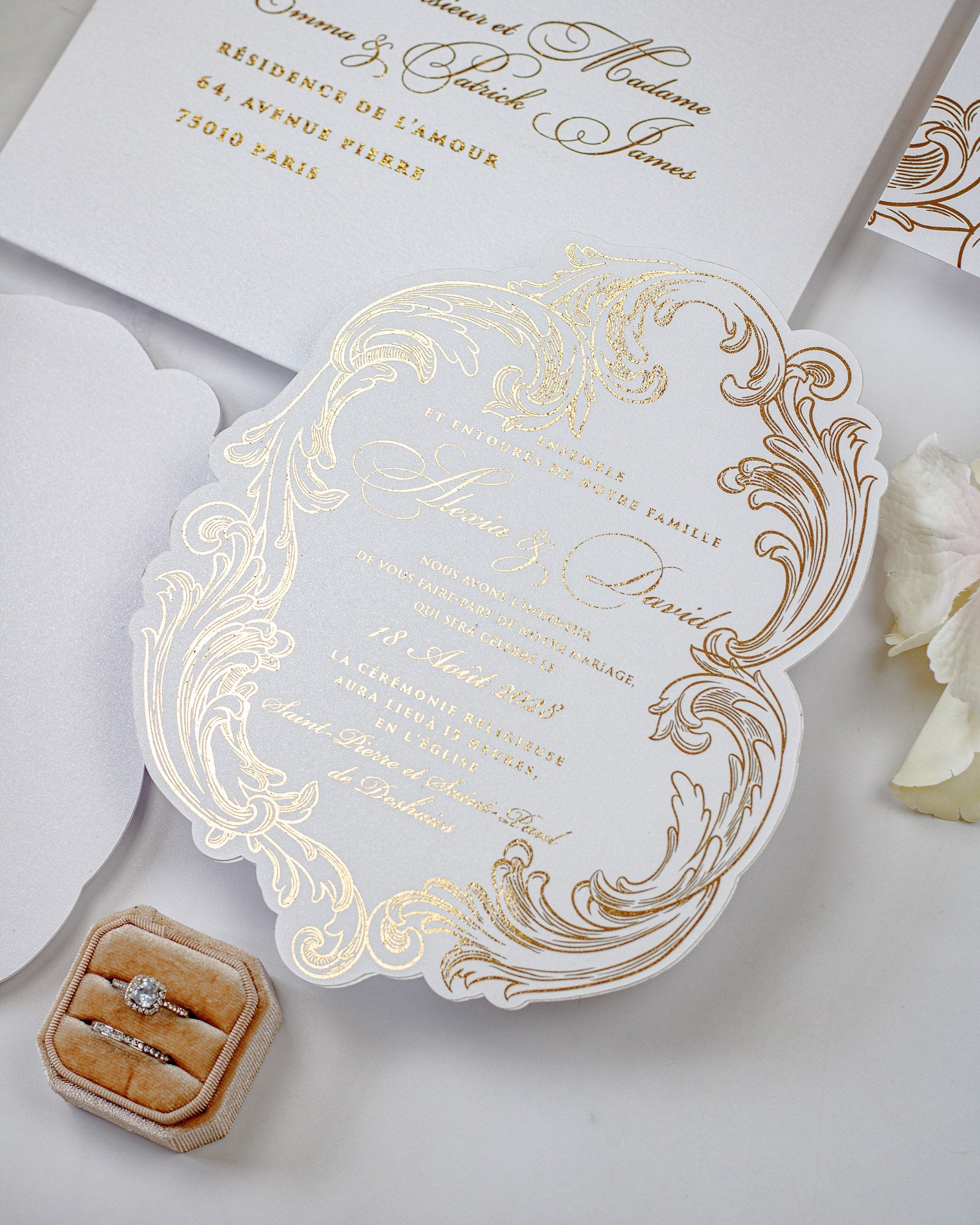 Reina - Faire - part - Faire - part seul - Sans enveloppe - Luxe Carterie Studio