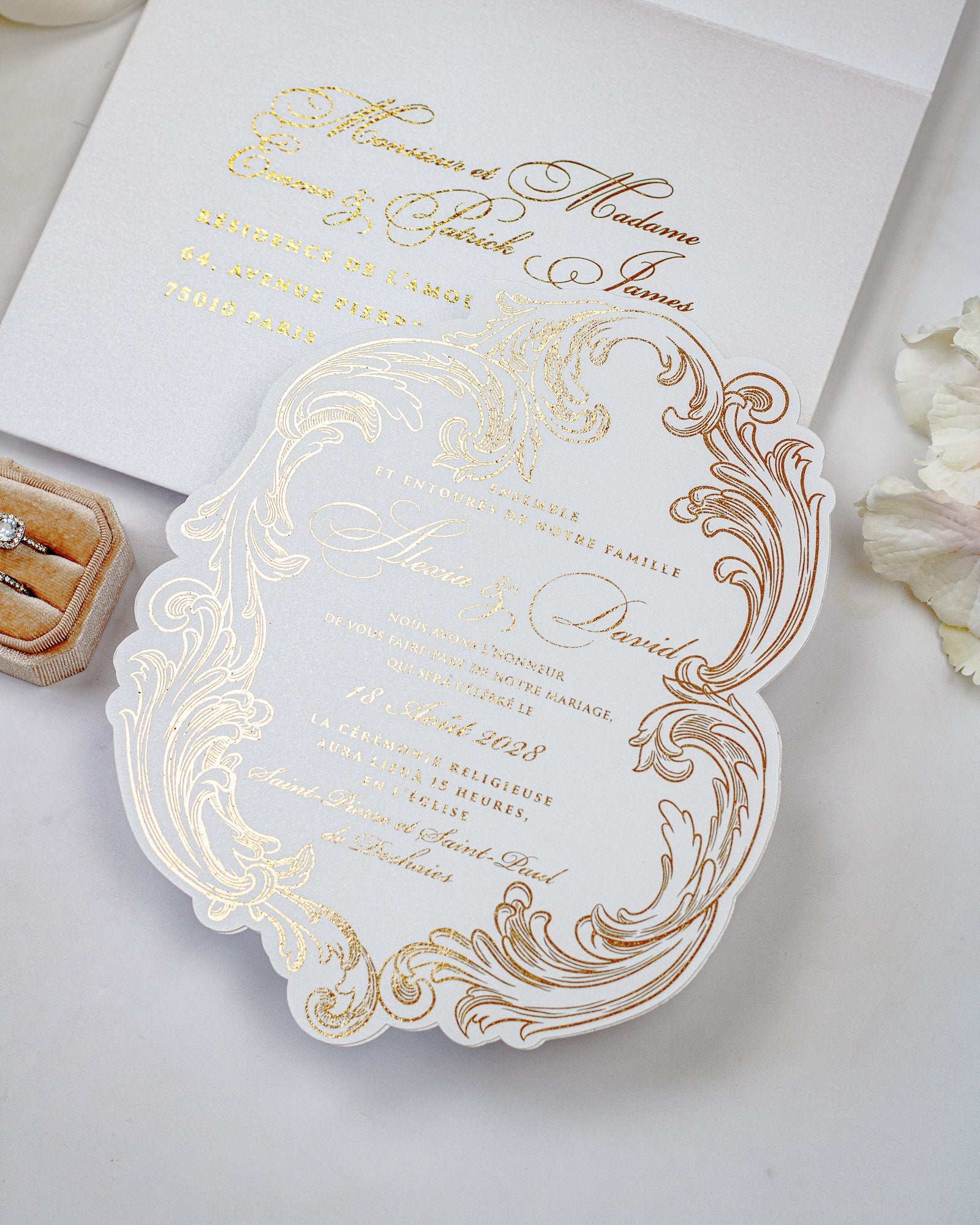 Reina - Faire - part - Faire - part seul - Sans enveloppe - Luxe Carterie Studio