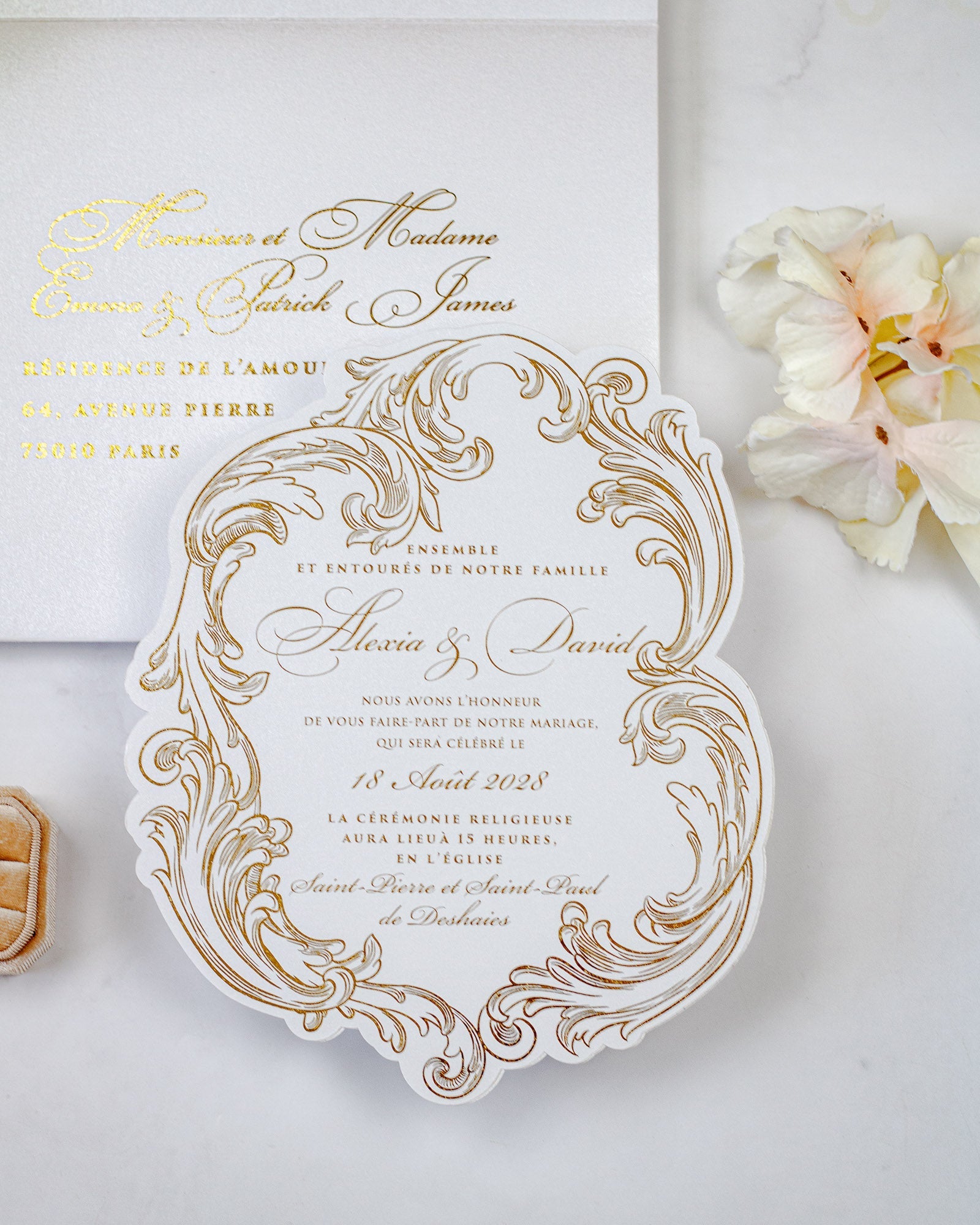 Reina - Faire - part - Faire - part seul - Sans enveloppe - Luxe Carterie Studio