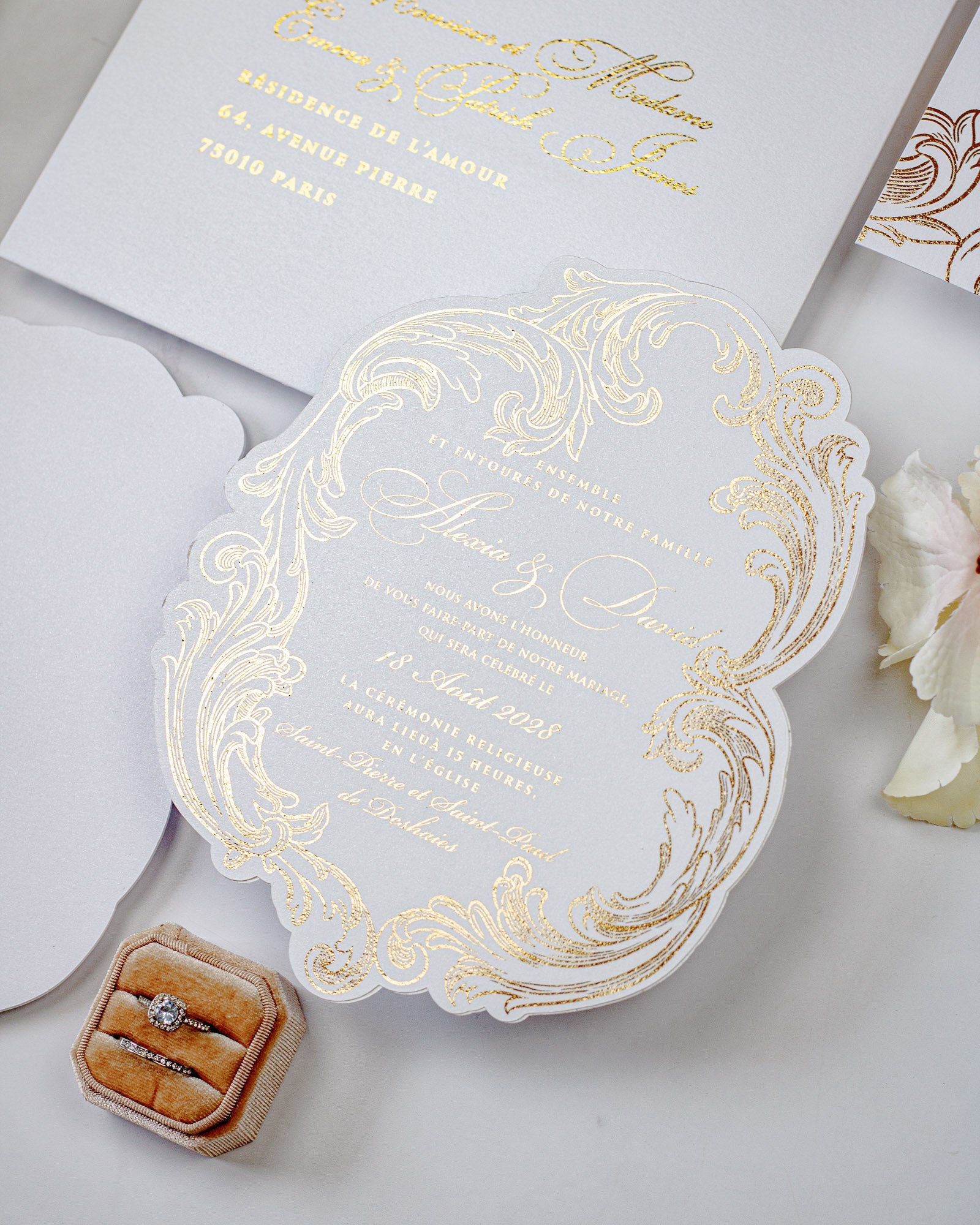 Reina - Faire - part - Faire - part seul - Sans enveloppe - Luxe Carterie Studio