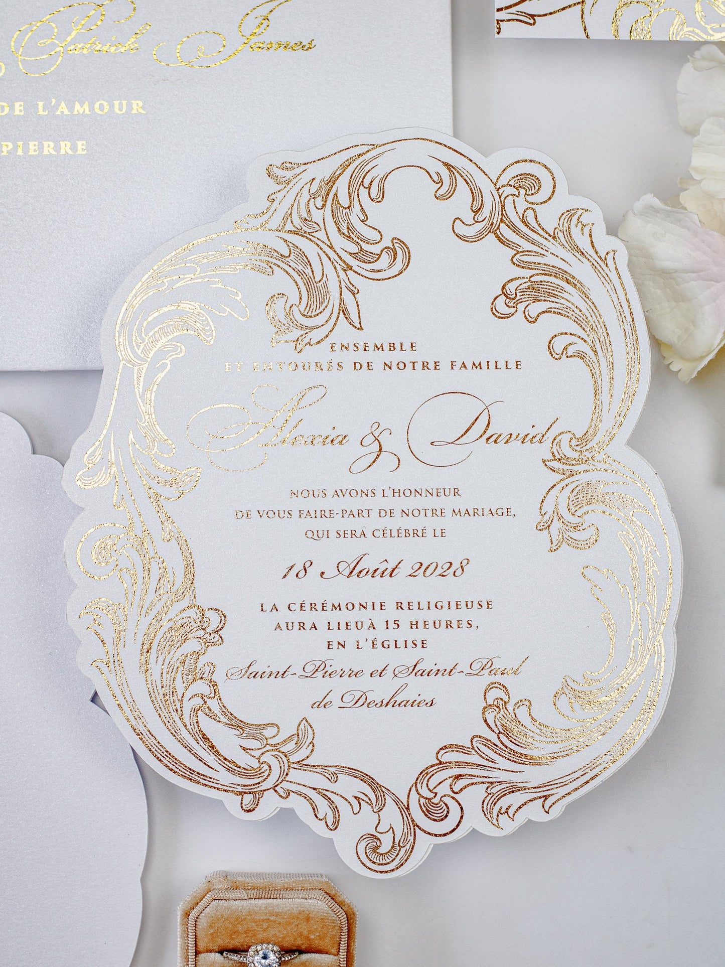 Reina - Faire - part - Faire - part seul - Sans enveloppe - Luxe Carterie Studio