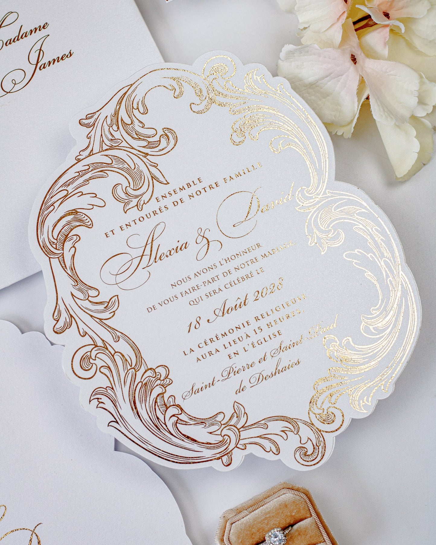 Reina - Faire - part - Faire - part seul - Sans enveloppe - Luxe Carterie Studio