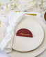 "Roma - Marque-place" – Marque-place chic, élégant et romantique avec dorure or pour réception de mariage – Papeterie de mariage - Wedding stationery - Création Luxe Carterie Studio