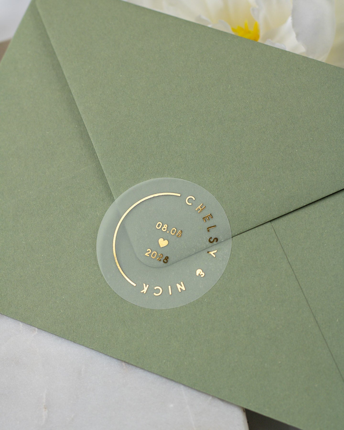 Rosa - Sticker (lot de 15) - Stickers étiquettes - 4 cm - Lot de 15 - Luxe Carterie Studio