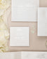 "Rosalie" - Faire-part de mariage luxueux, chic et élégant avec dorure argent – Wedding stationery - Création Luxe Carterie Studio