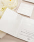 "Rosalie" - Faire-part de mariage luxueux, chic et élégant avec dorure argent – Wedding stationery - Création Luxe Carterie Studio