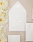 "Rosalie" - Faire-part de mariage luxueux, chic et élégant avec dorure argent – Wedding stationery - Création Luxe Carterie Studio