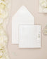 "Rosalie" - Faire-part de mariage luxueux, chic et élégant avec dorure argent – Wedding stationery - Création Luxe Carterie Studio
