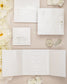 "Rosalie" - Faire-part de mariage luxueux, chic et élégant avec dorure argent – Wedding stationery - Création Luxe Carterie Studio