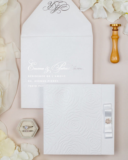 Rosalie - Echantillon - Faire - part - Luxe Carterie Studio